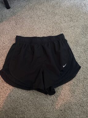 Nike Women’s Black Athletic Running Shorts with Swoosh